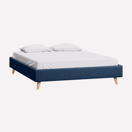 Кровать Бран-2 180 Велюр Синий
