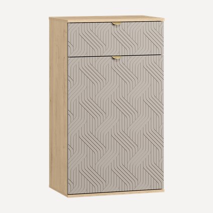 Обувница Монблан 63x110 Косы Латте/Дуб Ирландский