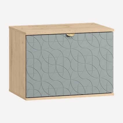 Обувница Монблан 63x48 Ритм Мятный/Дуб Ирландский