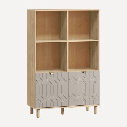 Стеллаж Теджонс 93x144 Деко ​Латте/Дуб Ирландский