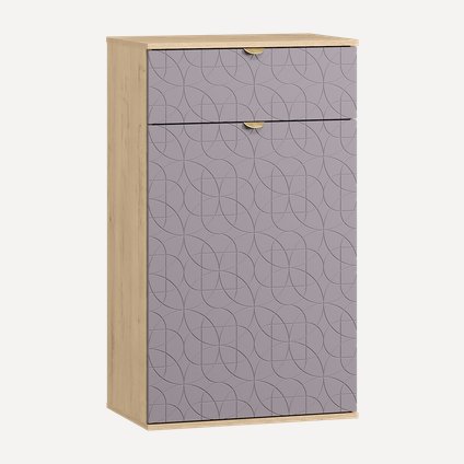 Обувница Монблан 63x110 Ритм Лавандовый/Дуб Ирландский
