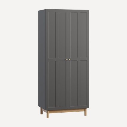 Распашной шкаф Виклу 2-90x210 Графитовый