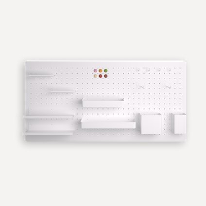 Органайзер настольный Пегборд-4 White