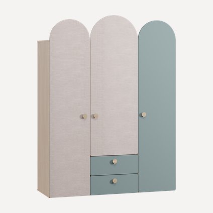 Распашной шкаф Арчи-3 Greenish Plywood