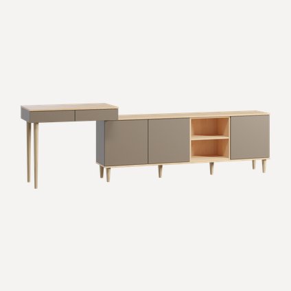 Стол-тумба Элвуд-2 Gene Latte Plywood