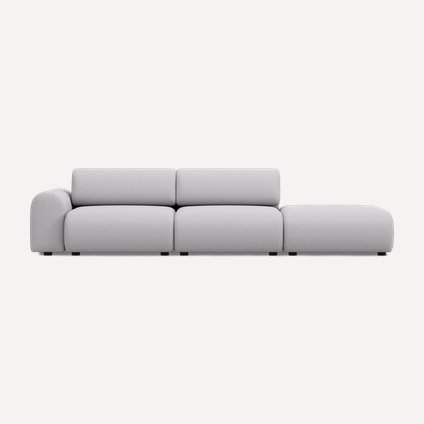Диван модульный Маиль-1 Bucle Silver