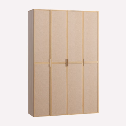 Распашной шкаф Флавир 4-160x250 Букле Кремовый