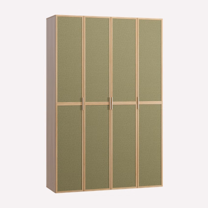 Распашной шкаф Флавир 4-160x250 Рогожка Оливковый