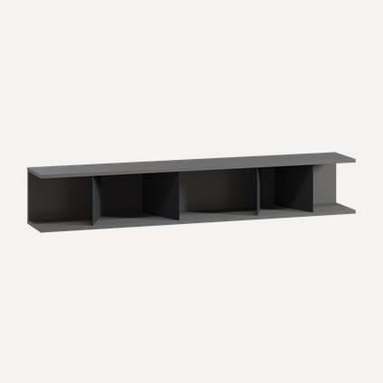 Полка Трэйс 150x25 Графитовый