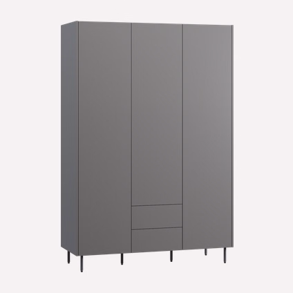 Распашной шкаф Изи 3.1-150x220 Графитовый