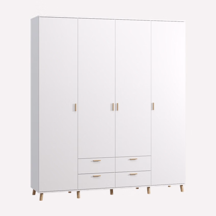 Распашной шкаф Пронто 4.1-210x240 Белый