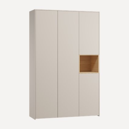 Распашной шкаф Висмар 3-153x240 Капучино
