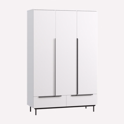 Распашной шкаф Квелен 3-144x220 Белый
