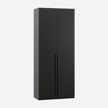 Распашной шкаф Кимбол 2-100x240 Черный древесный