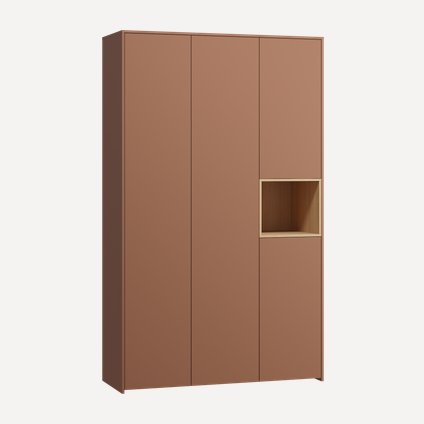 Распашной шкаф Висмар 3-153x240 Терракотовый