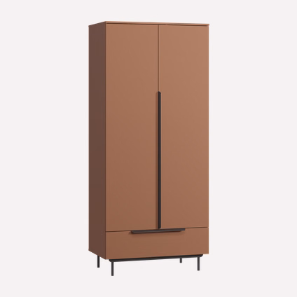 Распашной шкаф Квелен 2-96x220 Терракотовый