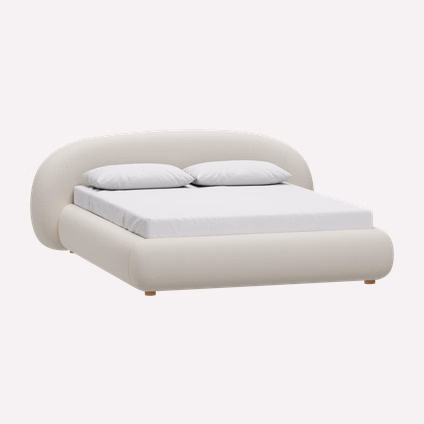 Кровать Суна 160 Букле Молочный