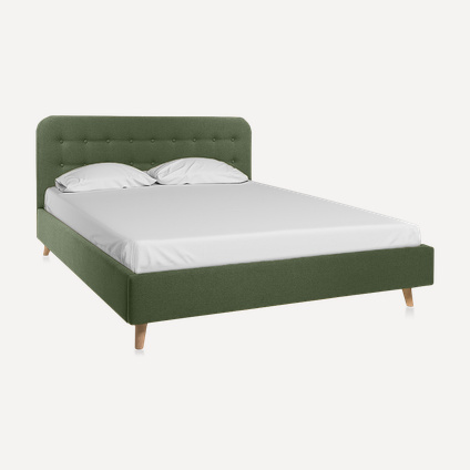 Кровать Динс 140 Velvet Olive