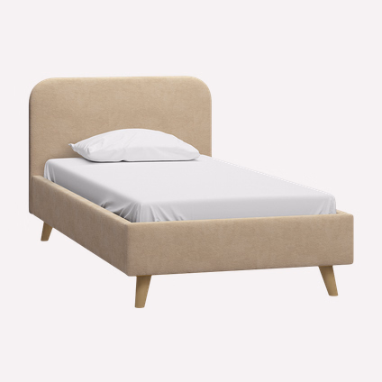 Кровать Лайтси 120 Велюр Бежевый