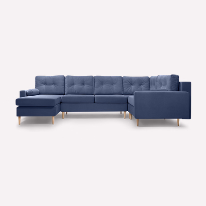 Диван модульный Динс-2 Velvet Navy Blue