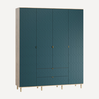 Распашной шкаф Теджонс-4 Deco Aquamarine