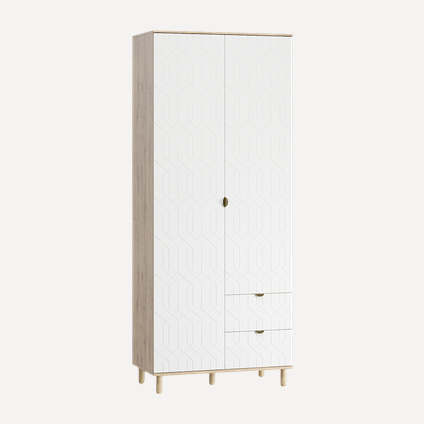 Распашной шкаф Теджонс-2 Deco Milk