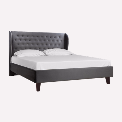 Кровать Виенсо 180 Barhat Grey