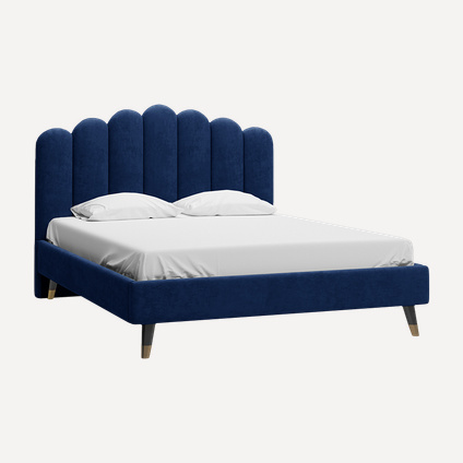 Кровать Лиель 160 Barhat Blue