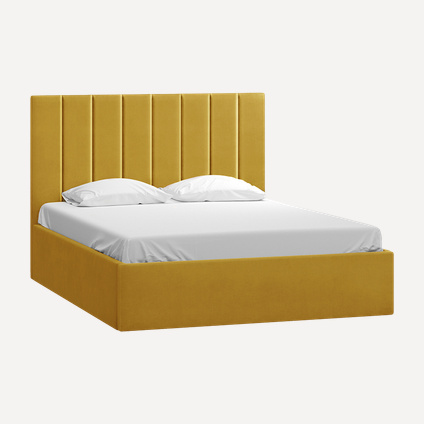 Кровать Вега 160 Velvet Yellow