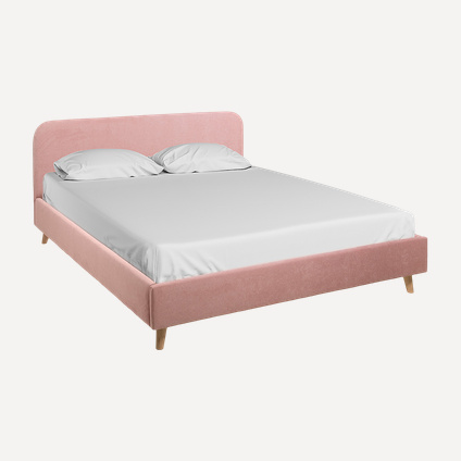 Кровать Лайтси 160 Velvet Pink