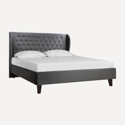 Кровать Виенсо 160 Barhat Grey
