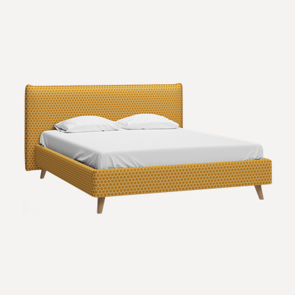 Кровать Кьево 160 Honey Yellow