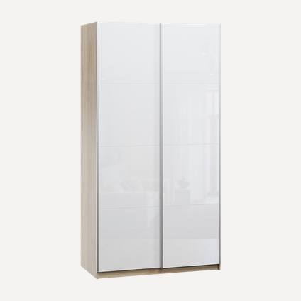 Шкаф-купе Итан 2-120x230 Дуб Сонома/Стекло