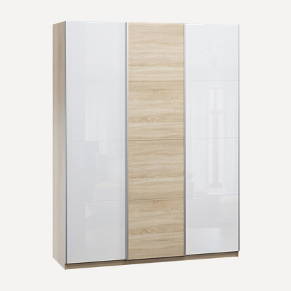 Шкаф-купе Итан 3-180x230 Стекло/Дуб Сонома