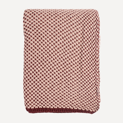 Плед Эссеншэл Bicolor Bordo 130x180