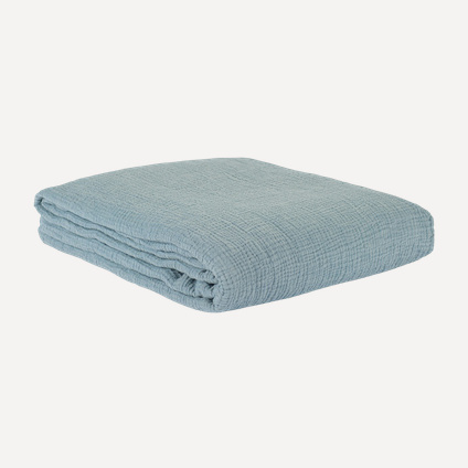 Покрывало Эссеншэл-Cotton-Blue 180x240