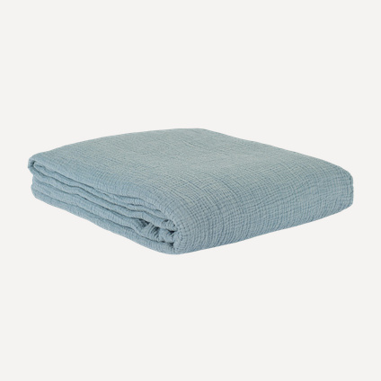 Покрывало Эссеншэл-Cotton-Blue 230x250