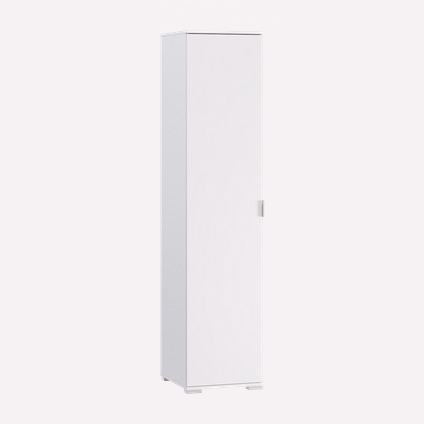 Распашной шкаф Стелла 1-50x220 Белый