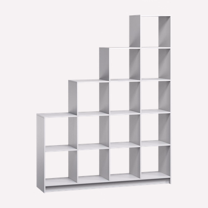 Стеллаж Бруно 2-162x210 Белый