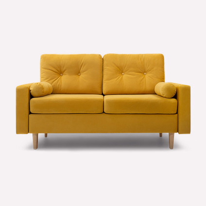 Диван модульный Динс Velvet Yellow
