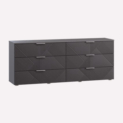 Комод Шелтон 183x73 Графитовый