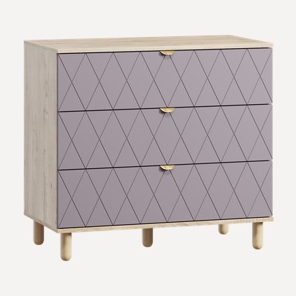 Комод Теджонс-3 Diamond Lavanda