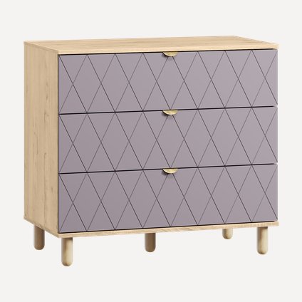 Комод Теджонс-3 Diamond Lavanda