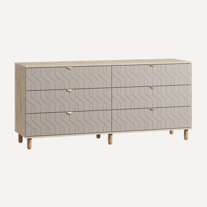Комод Теджонс 185x85 Деко ​Латте/Дуб Ирландский