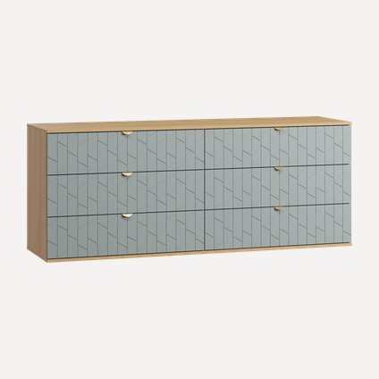 Комод Монблан 185x76 Грань Мятный