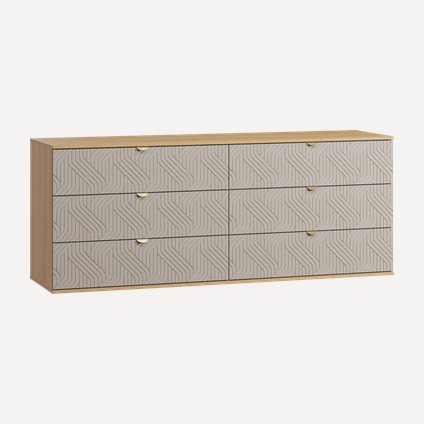 Комод Монблан 185x76 Косы Латте