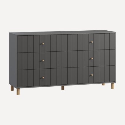 Комод Моррис 163x90 Графитовый