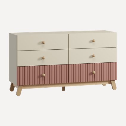 Комод детский Финни 155x86 Розовый