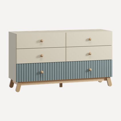 Комод детский Финни 155x86 Серо-зеленый