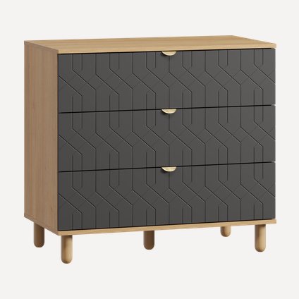 Комод Теджонс 93x85 Деко Графитовый